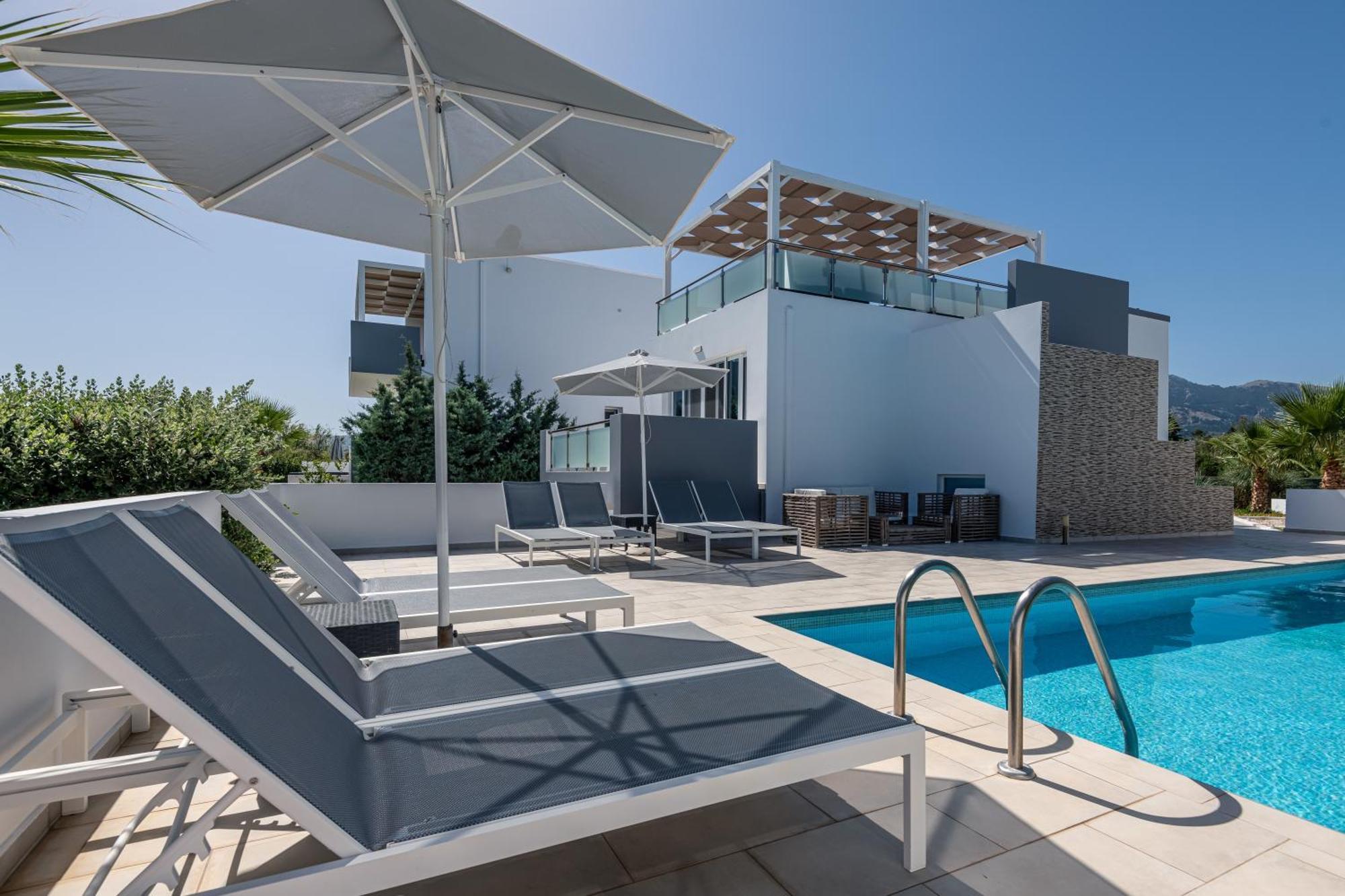 Asteria Pearl Villa 2 With Rooftop Jacuzzi Tigaki 外观 照片